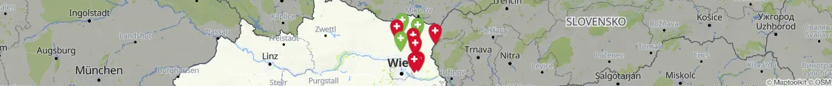 Map view for Pharmacy emergency services nearby Mistelbach (Niederösterreich)